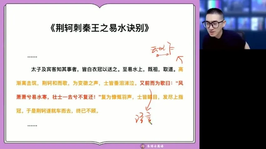 2024高一英语朱汉祺春季班：语法、阅读与写作全面突破课程