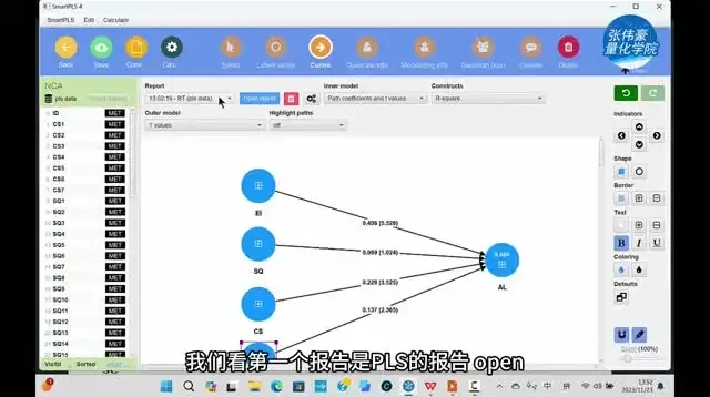 张伟豪统计软件SmartPLS4.0从入门到精通全流程线上课程