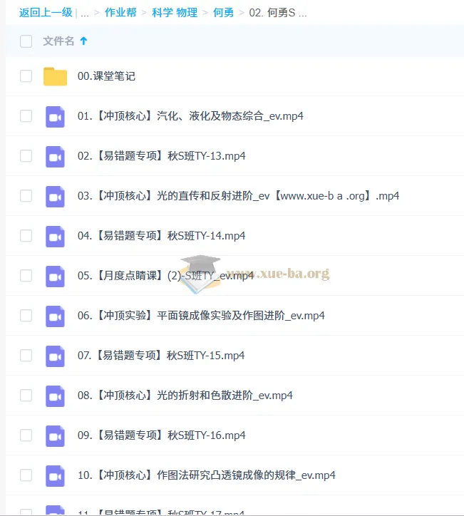 何勇 2025 - 2026 初中初二物理 S 班(秋下)课程
