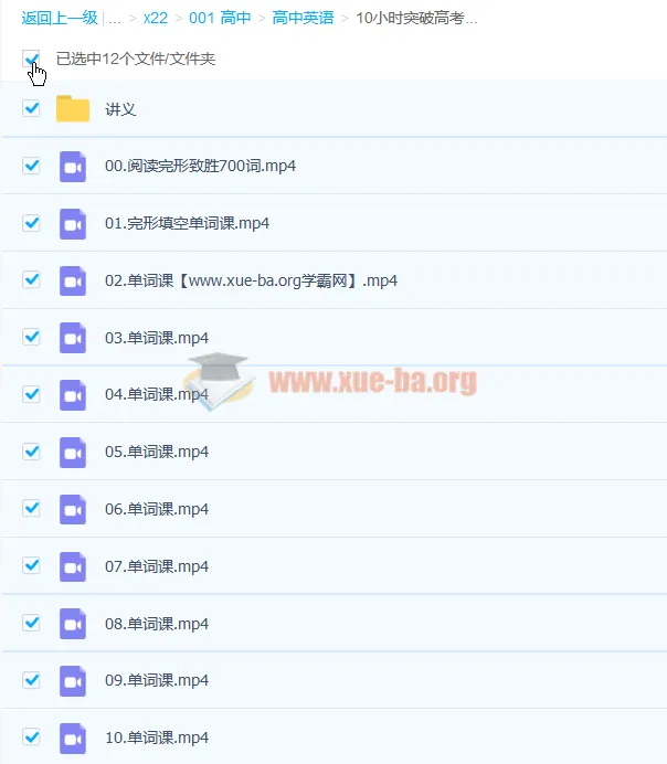 付炫屿《10小时突破高考单词》课程