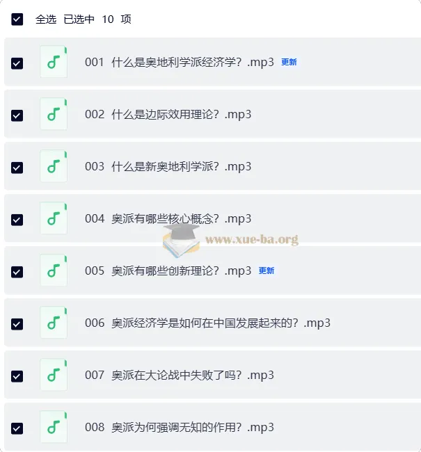 冯兴元《奥派经济学入门》10集全