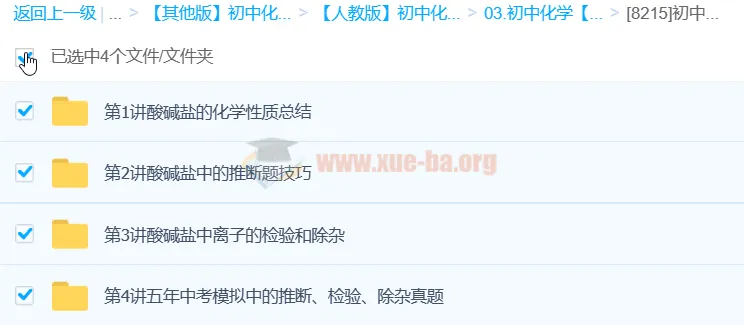 初中化学难点突破:酸、碱、盐课程