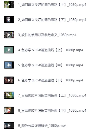 零基础玩转手机调色与修图课程