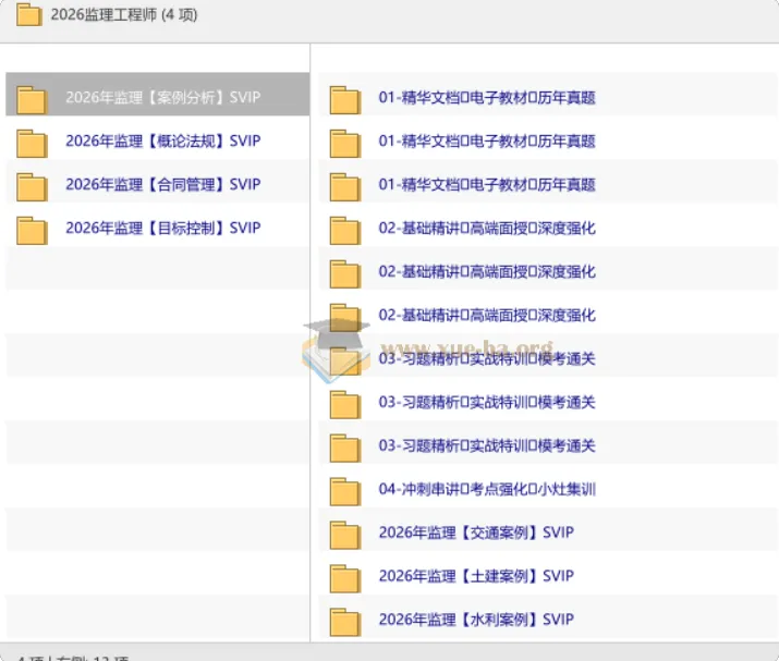 2026监理工程师考试全科备考资料包(交通/水利案例分析专项)