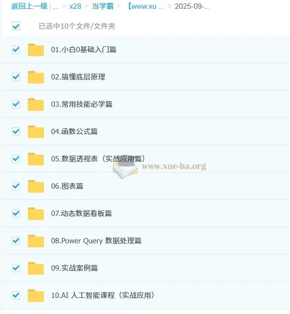 Excel全方位技能课：从基础操作到AI实战应用