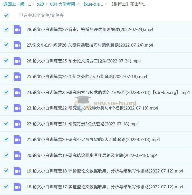 张博士硕士毕业论文小白训练营(第8期)——从选题到答辩的全流程实战课