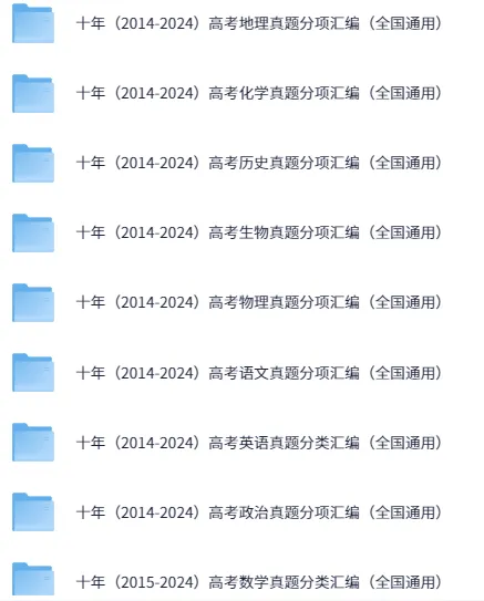 十年高考真题全科分类汇编(2014-2024)——专项突破,高效提分