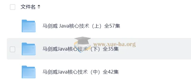 马剑威 Java核心技术教程(上中下全134集)