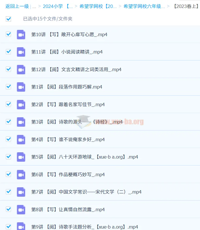 六年级语文寒春A+(部编版)刘洋 2023春上课程资料