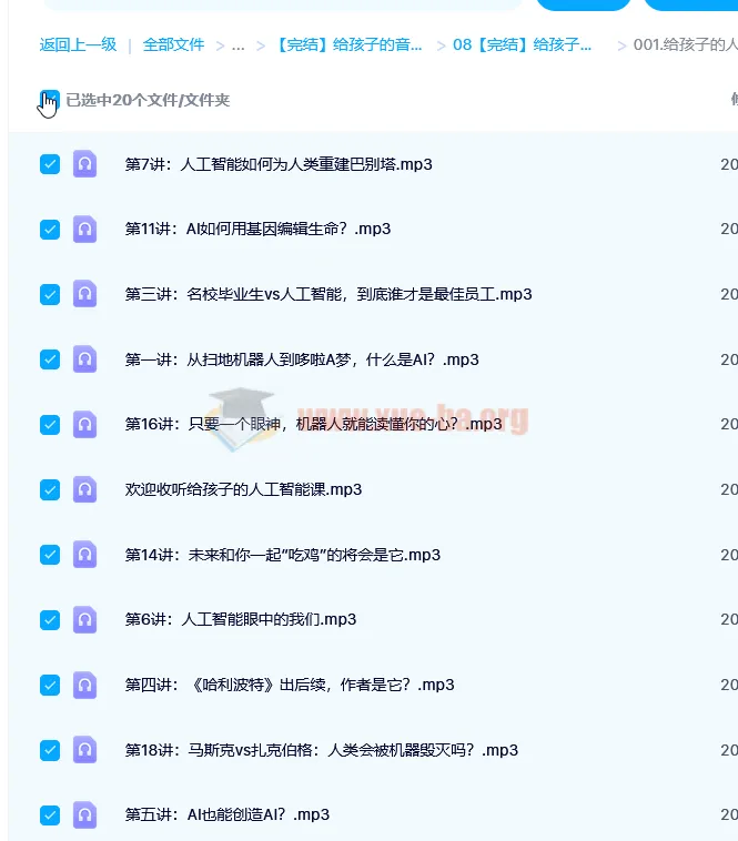 给孩子的音乐艺术鉴赏课+世界名画鉴赏课+人工智能课(完结)