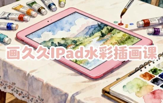 画久久iPad水彩插画课：从零基础到独立创作的系统教程