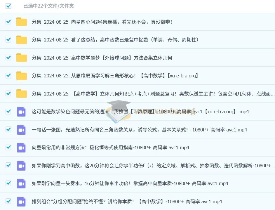 一数 高中数学分章节小专题精讲合集