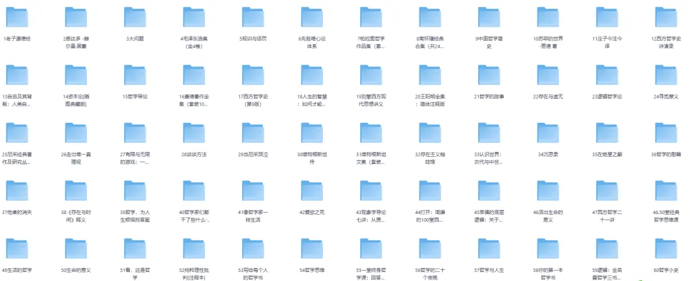 100本哲学书单全收录（EPUB格式）