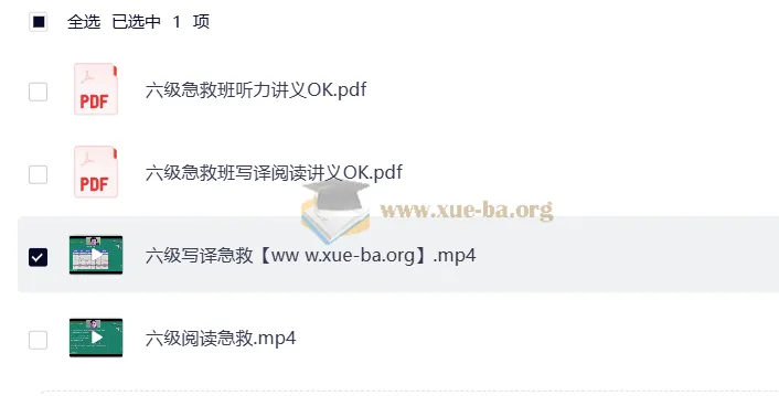 2025刘晓燕四六级急救班（保命班）6月12月双考季合集