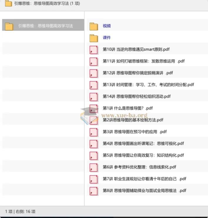 思维导图高效学习法：从入门到实战的全套课程