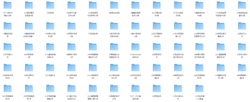 精选儿童绘本1000本（PDF版）经典故事合集