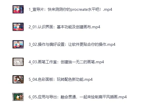 零基础上手Procreate(完结)B站付费课程