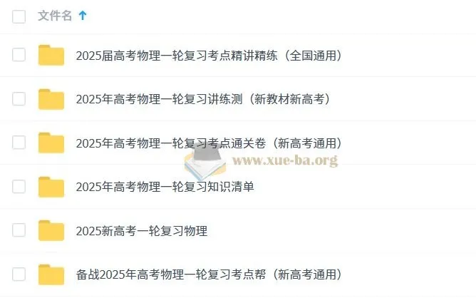 2025新高考物理一轮复习资料合集:考点精讲与配套讲义