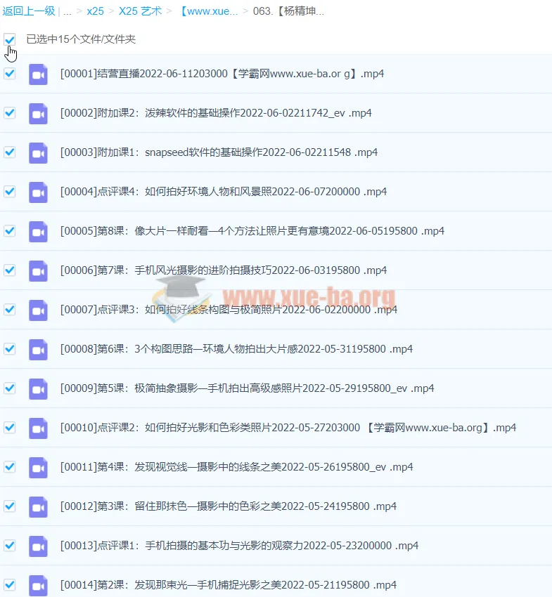 手机摄影进阶提升训练营：21天掌握风光拍摄与意境表达技巧