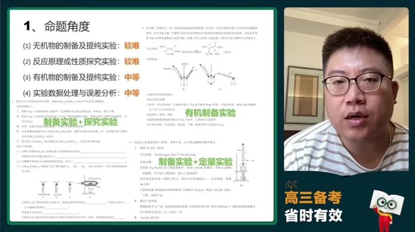 2024高考化学冲刺·孔维钢题型技巧与护航卷精讲