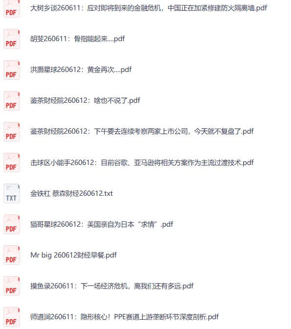 全网付费文章·大佬文集圈·学习先锋·精选研报（6月12日更新）