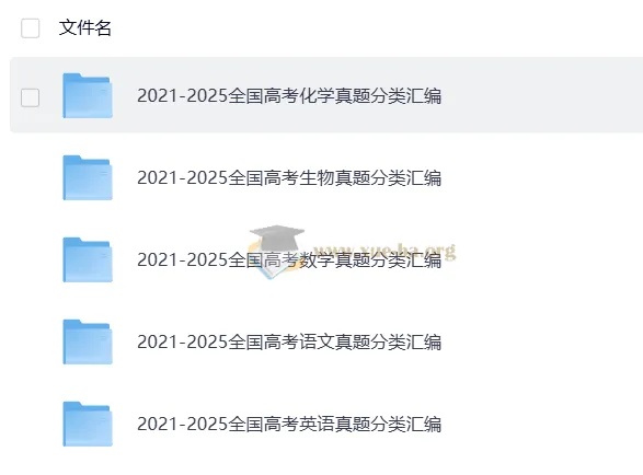 2026版高中2021-2025高考真题五年汇编（语数英化生）必刷题库