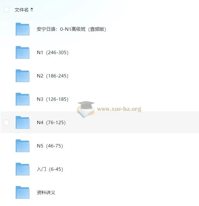 安宁日语0-N1高级班:视频+音频双版本,从零直达日语能力考最高级
