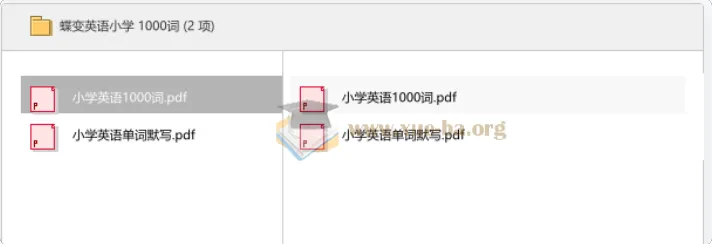 蝶变英语小学1000词:核心词汇与默写练习资料