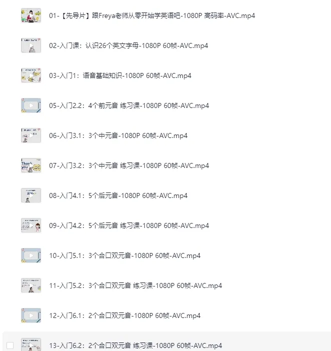 英语零基础直达六级系统课(从零起步·B站付费完整版)