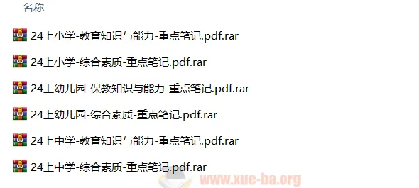 2024年上半年教师资格考试重点笔记(中学/小学/幼儿园)