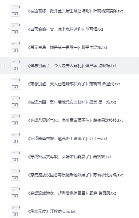 抖音番茄平台付费小说合集·热门书单精选TXT打包