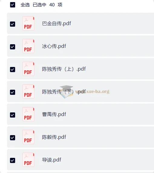 中国名人传记文学精选集