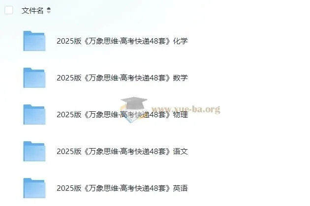 2025版高考快递48套 语数英物化全科试题+深度解析 无水印PDF