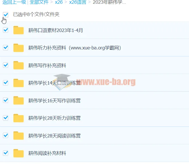 2023年耕伟学长雅思听说读写全科训练营合集