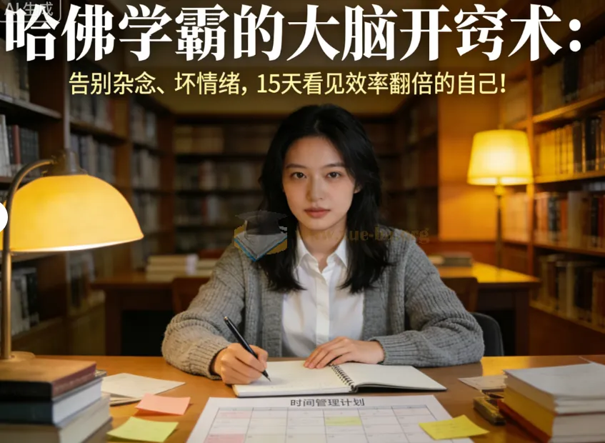 哈佛学霸心智训练课:15天告别杂念与坏情绪,重塑高效大脑