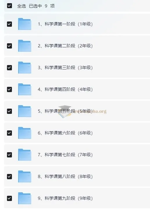 小象科学中小学科学实验启蒙课 1-9年级全套视频课程