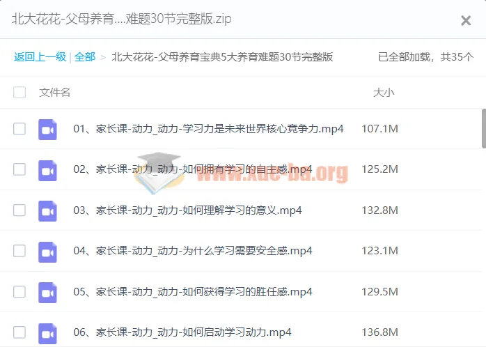 北大花花父母养育宝典:5大养育难题系统解决方案30讲