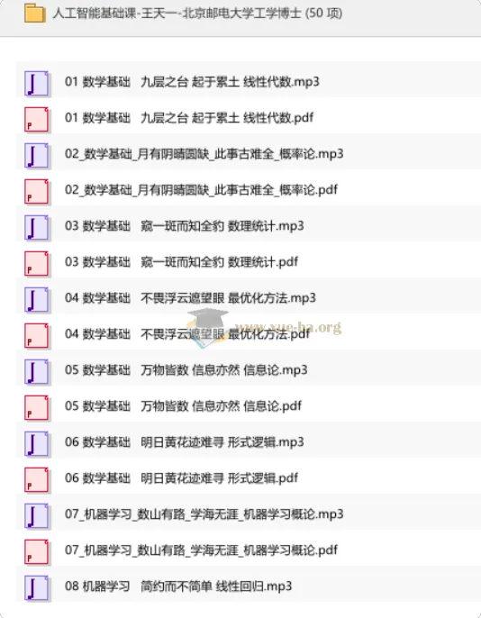 人工智能基础课-王天一:从数学到深度学习的系统入门指南