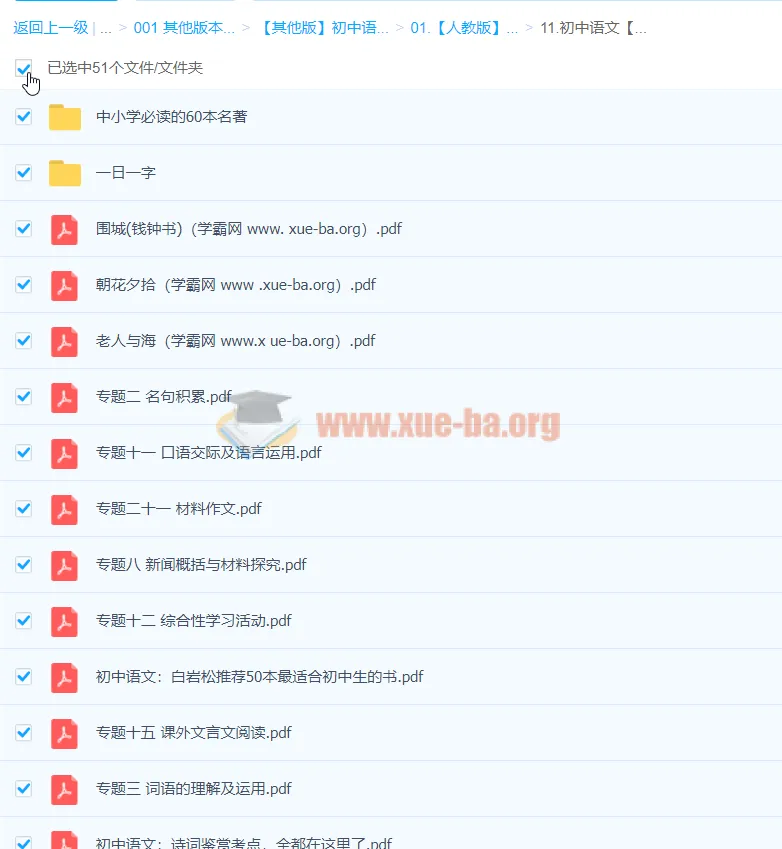 初中语文知识点合集:名著导读、专题突破与写作技巧一站式收录