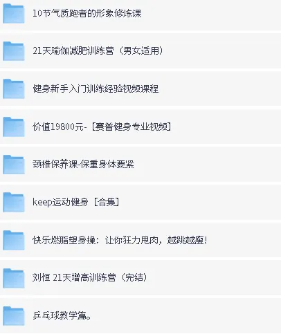 付费健身VIP课程大合集:从入门到精通的系统训练指南