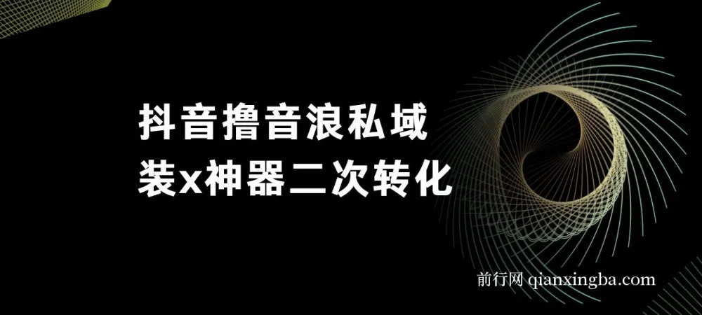抖音撸音浪私域装X神器二次转化,不露脸直播单日变现超500实操教程
