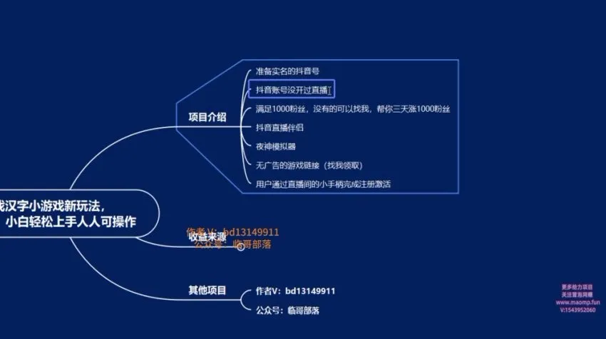 抖音无人直播找汉字小游戏变现玩法全套资料