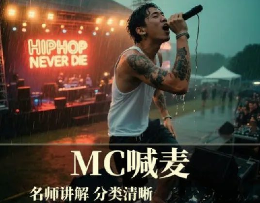 MC喊麦教学资源包,从零基础到速成的系统化喊麦教程合集