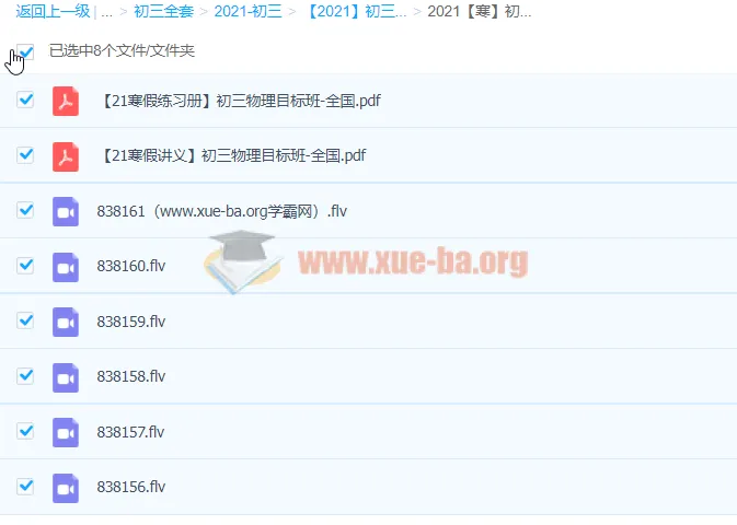 2021寒假初三物理杜春雨目标班课程含讲义练习册