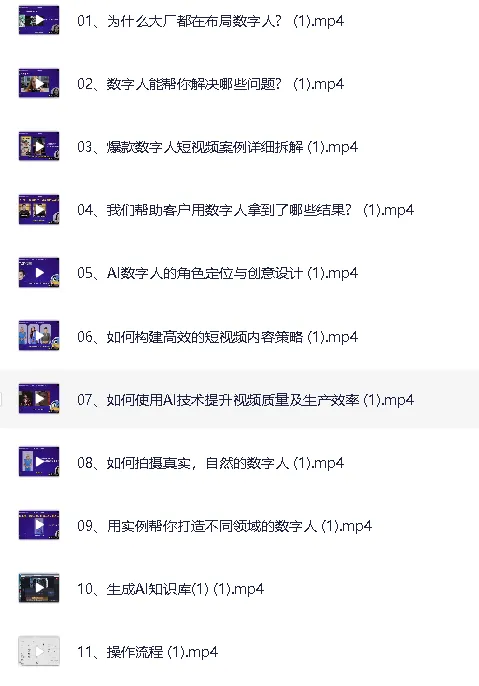 AI数字人制作与实战课程:从零基础到数字人应用高手