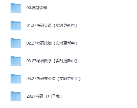 2027考研全科复习资料合集:历年真题与名师解析一站式收录