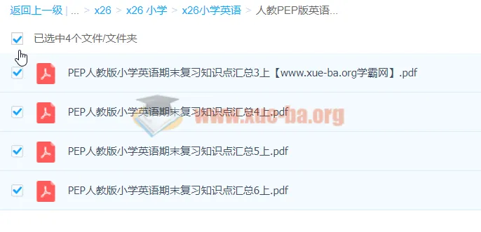 人教PEP版英语3-6年级上册期末复习知识点汇总(可打印)