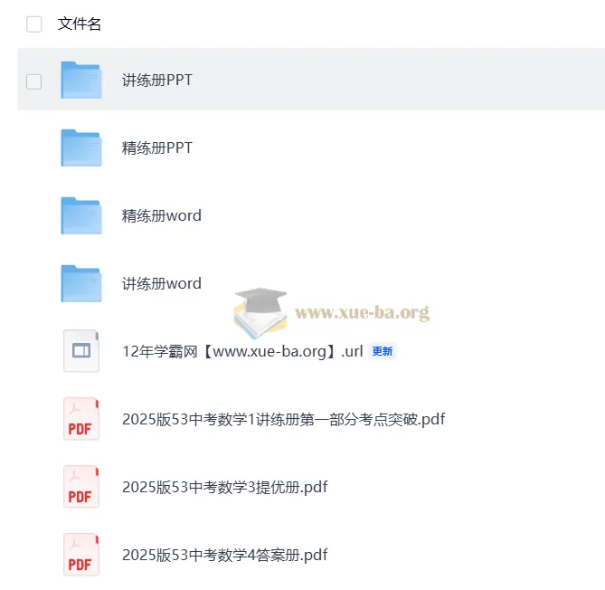 2025版中考数学总复习资料 讲练册+精练册+压轴题突破