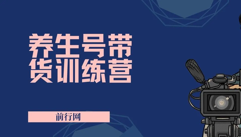 养生号带货特训营7.0第九期:收益更稳定的实操玩法(11节)