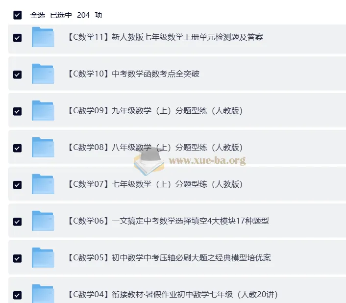 初中数学精品资料合集 中考复习专题突破与同步练习